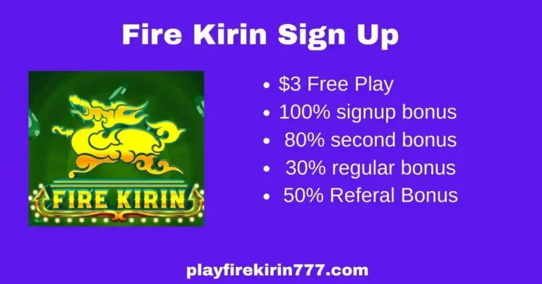 fire kirin signup
